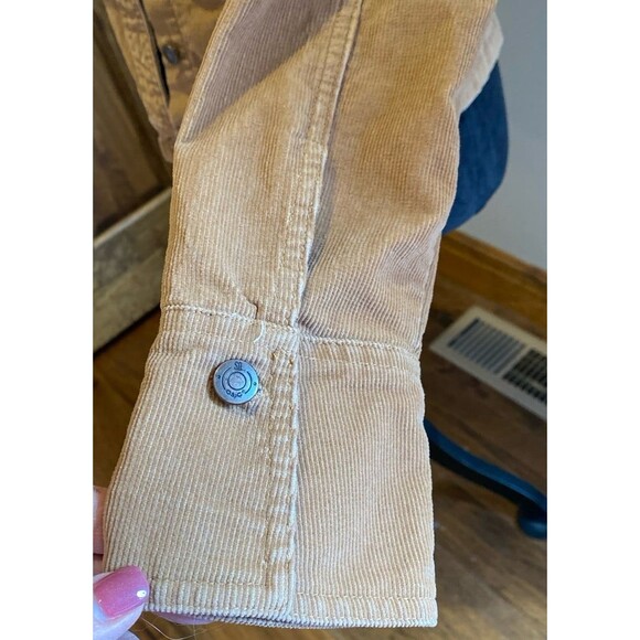 So Corduroy Jacket Size Large (measures Medium) Tan Breast Pockets Western Look - Picture 4 of 9